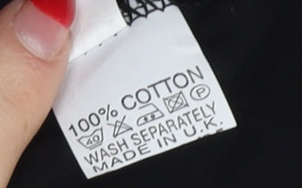 Death Kitty Women's Black Cotton Music Tank Size 14