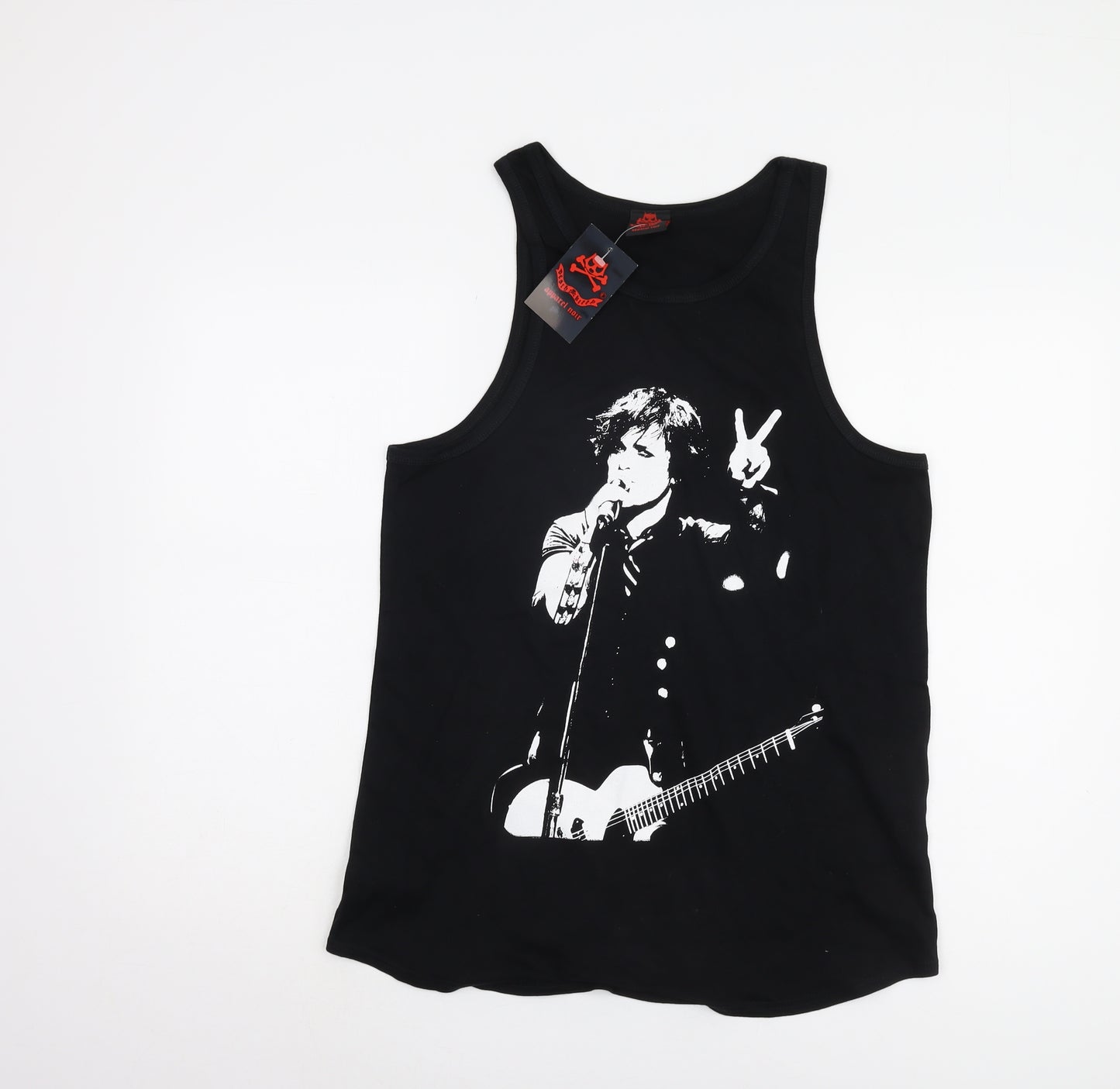 Death Kitty Unisex Black Tank Top Size 12