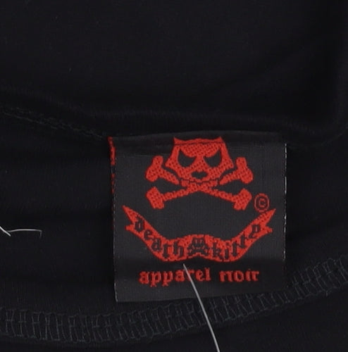 Death Kitty Unisex Black Tank Top Size 12