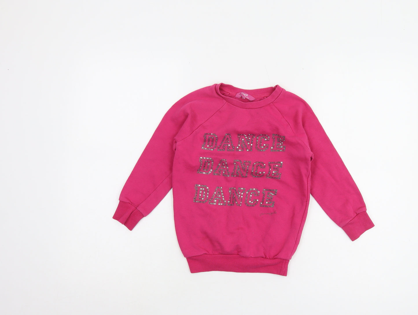 Pineapple Girls Pink Dance Sweatshirt, 6-7 Years