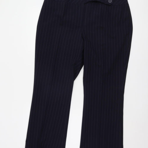 Dorothy Perkins Women's Black Striped Trousers Size 18