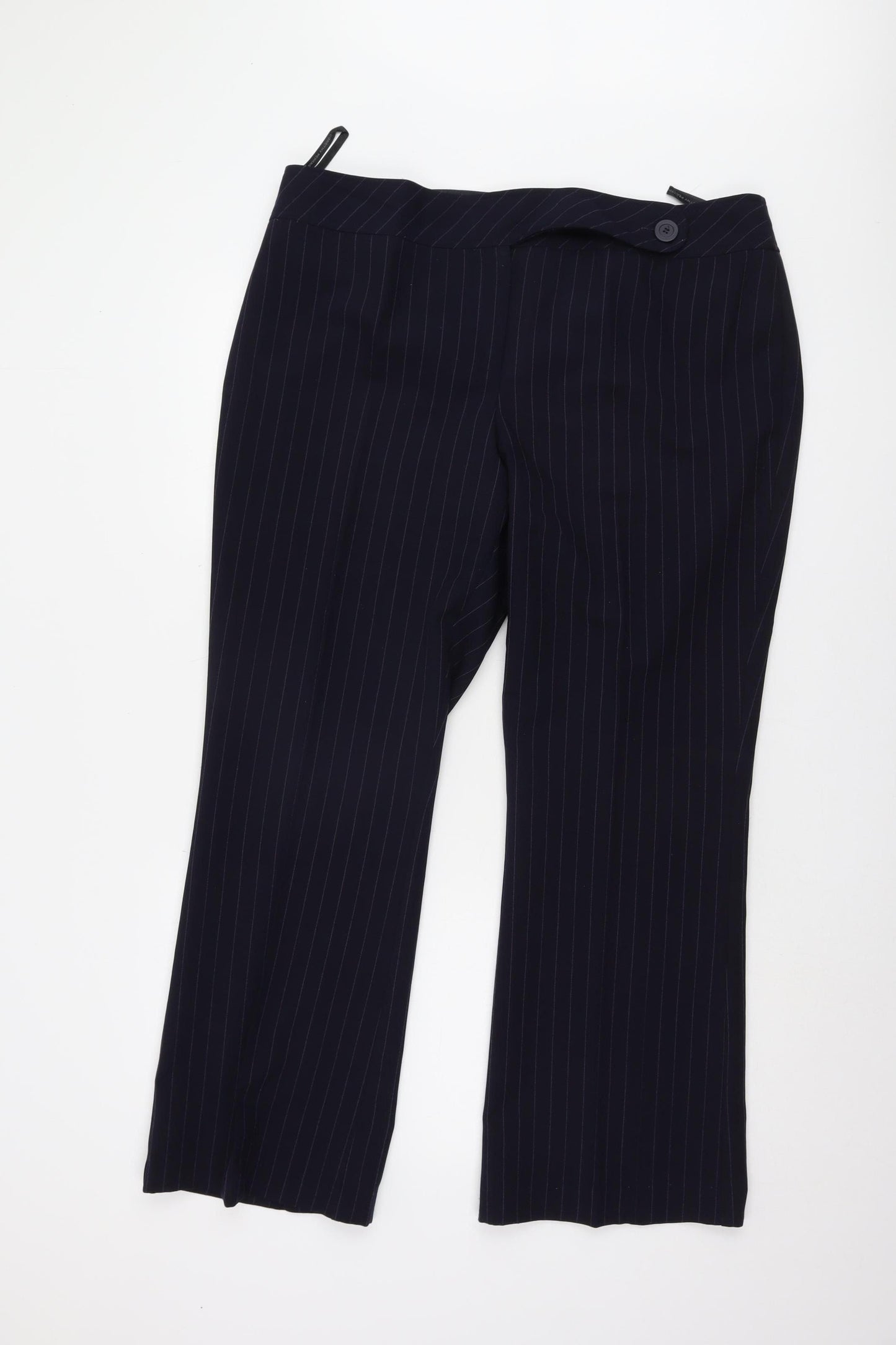 Dorothy Perkins Women's Black Striped Trousers Size 18