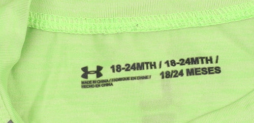 Under Armour Unisex Baby Green Jersey T-Shirt, 18-24M