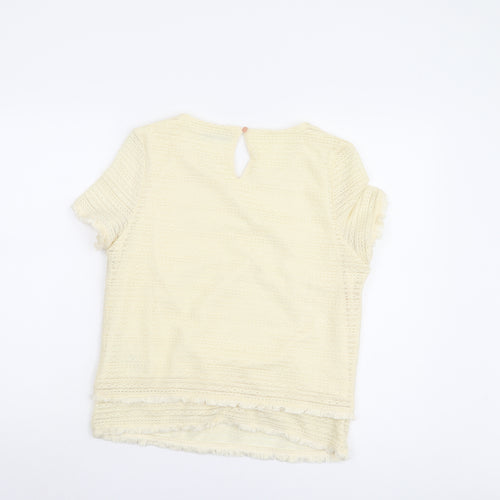 Marks and Spencer Women's Ivory Top - Size 12