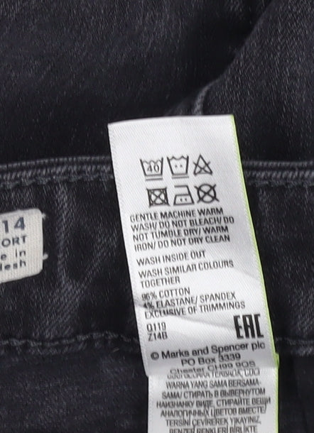 Marks and Spencer Grey Women's Jeans Size 14 Short