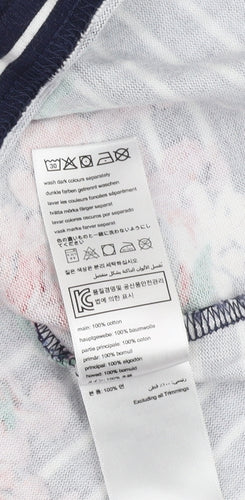 Joules Women's Blue Floral Blouse, Size 10, Regular Fit