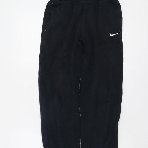 Nike Boys Black Jogger Trousers XL Cotton Blend
