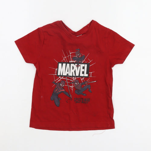 Marvel Boys Red T-Shirt 2-3 Years Spider-Man Graphic