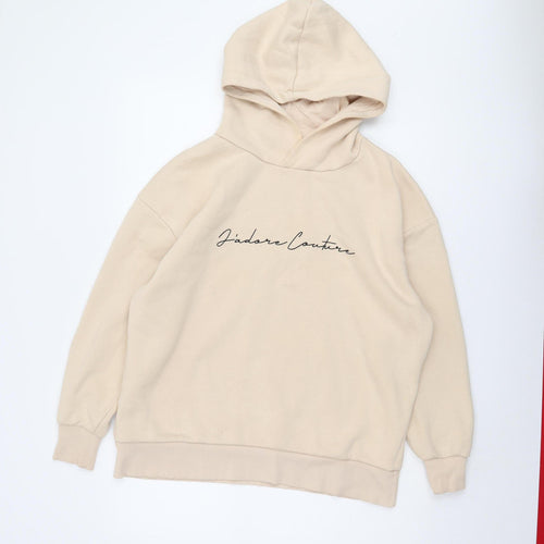 J'adore Couture Women’s Beige Pullover Hoodie Size 8