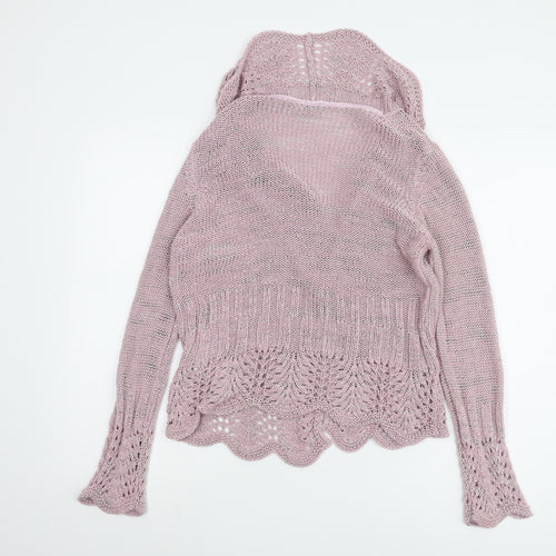 Per Una Women's Pink Cardigan Knit Jumper Size M