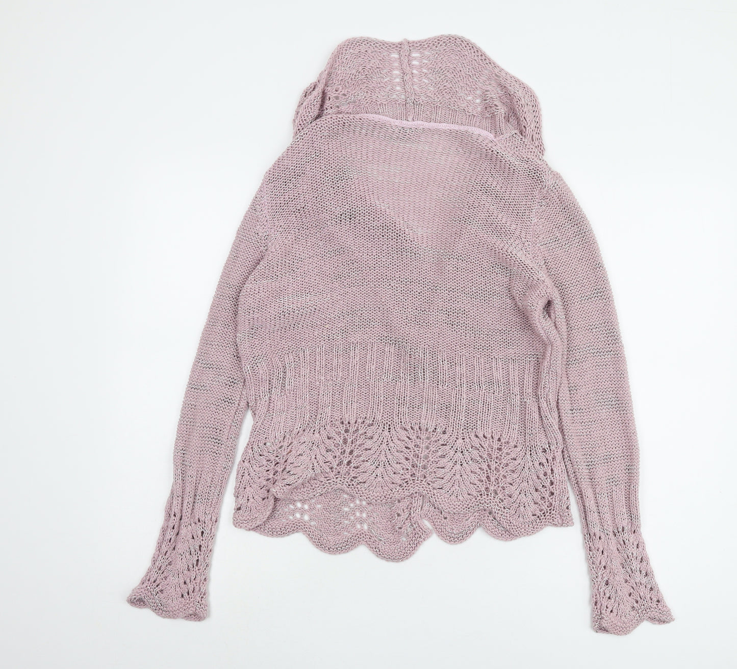 Per Una Women's Pink Cardigan Knit Jumper Size M