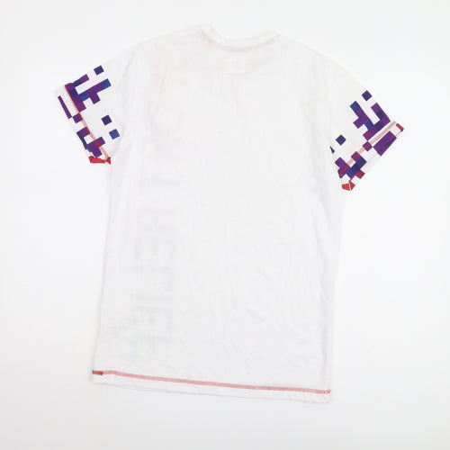 Sport Relief Men's White Graphic T-Shirt Size S
