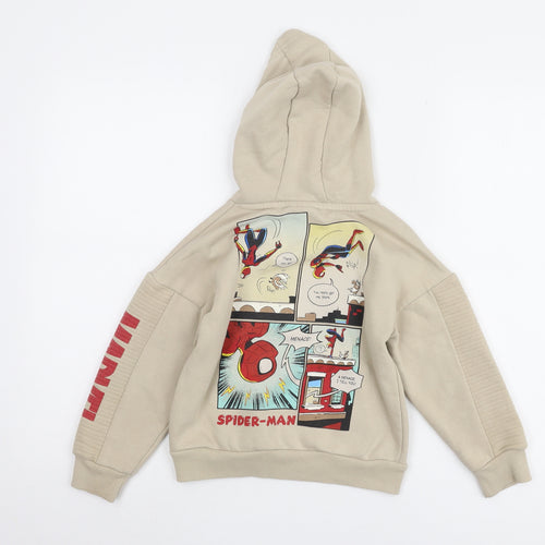 Marvel Boys’ Beige Spider-Man Pullover Hoodie 6-7 Years