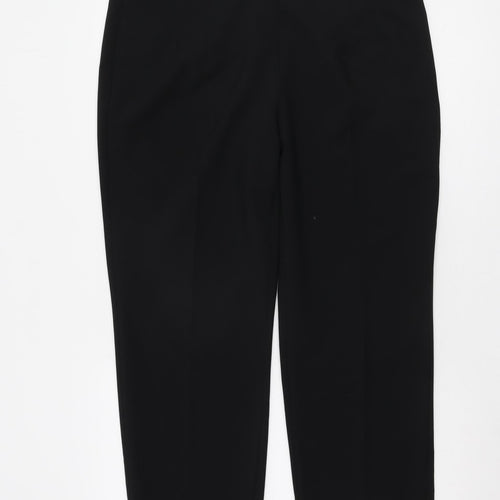 Marks and Spencer Black Polyester Women's Trousers Size 16