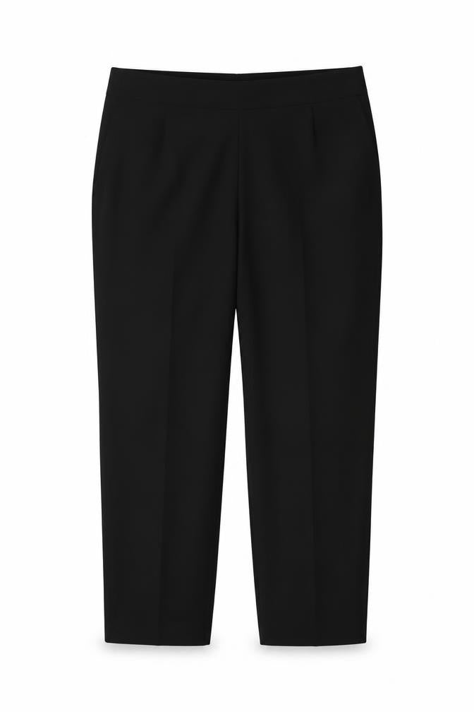 Front view of Marks & Spencer Black Polyester Women's Trousers, size 16