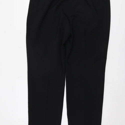Marks and Spencer Black Polyester Women's Trousers Size 16