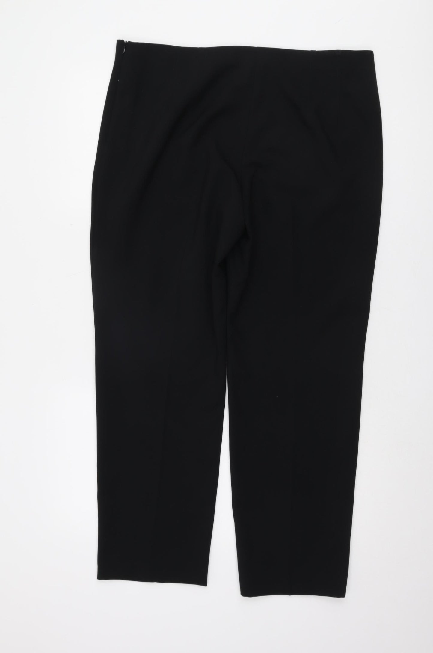 Marks and Spencer Black Polyester Women's Trousers Size 16