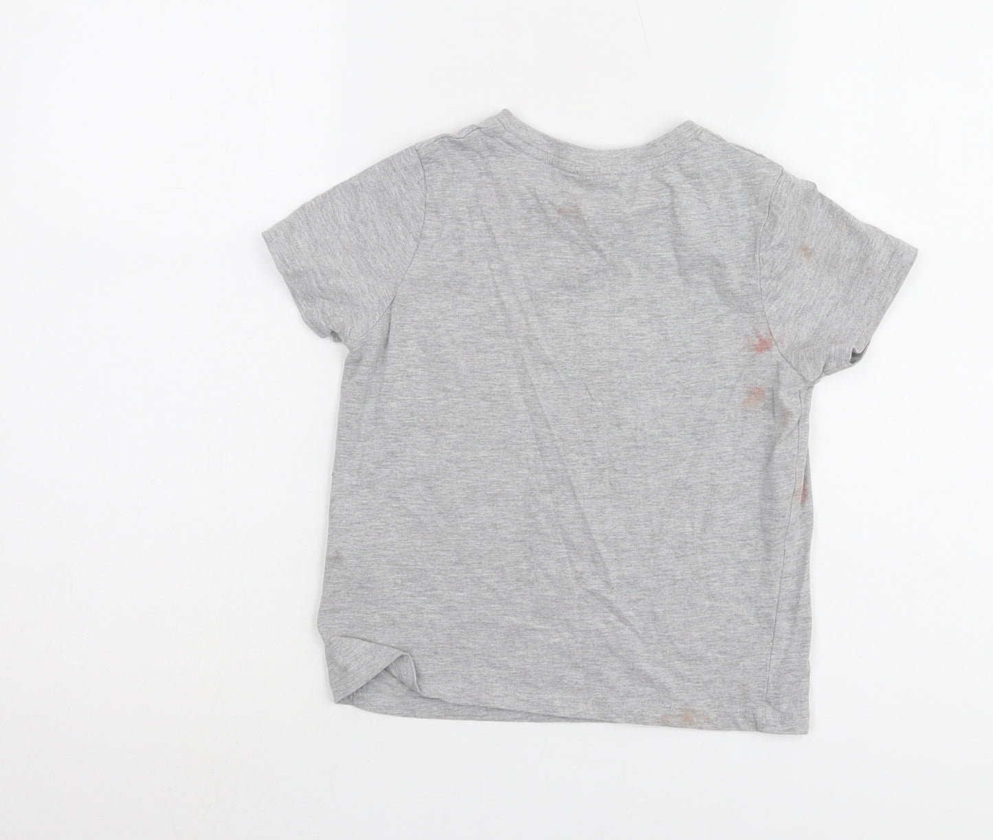 M&Co Girls Grey Snoopy T-Shirt 11 Years Graphic Print