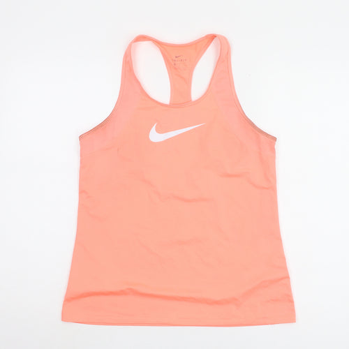 Nike Women's Orange Tank Top Size M Racerback
