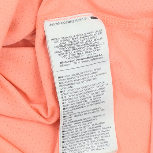 Nike Women's Orange Tank Top Size M Racerback