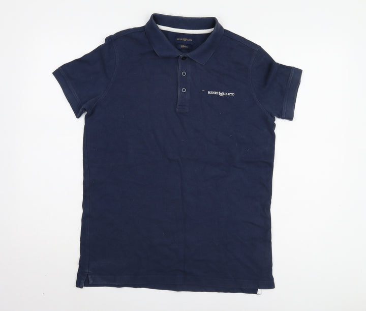Henri Lloyd Men's Blue Polo Shirt S Classic Fit