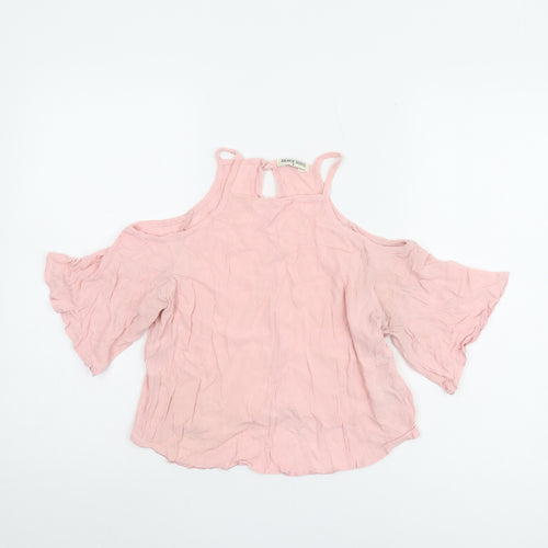 Brave Soul Women's Pink Cold Shoulder Top Size S