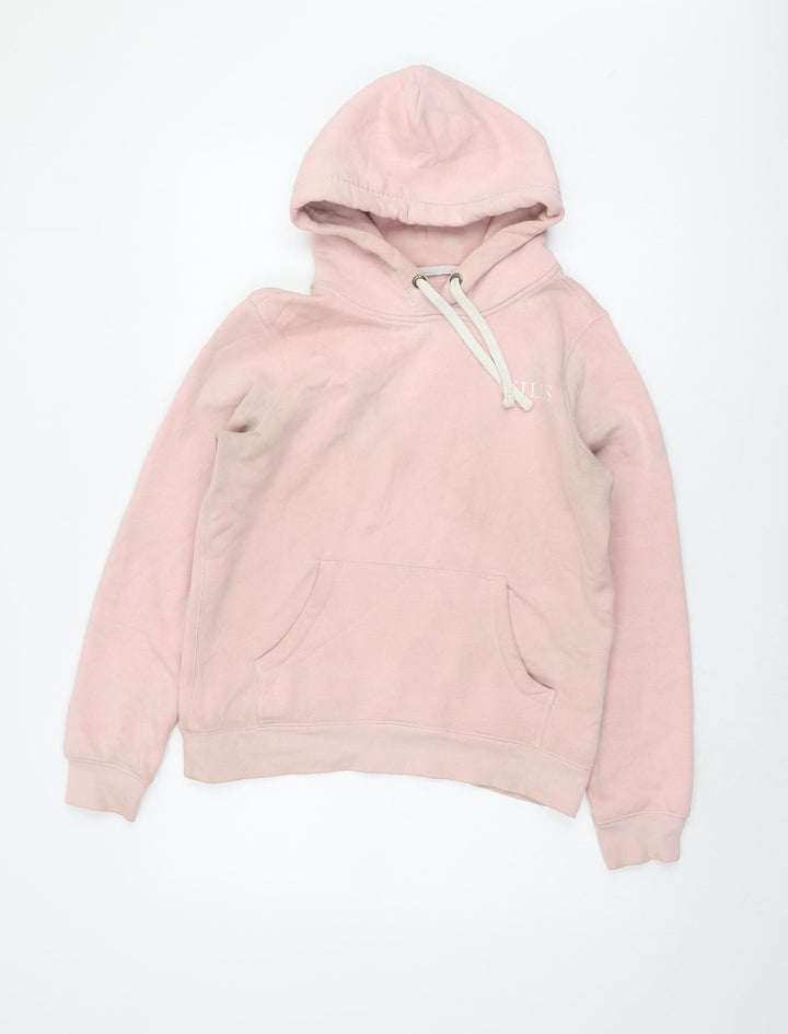 Jack Wills Women's Pink Pullover Hoodie, Size 10, Casual Chic