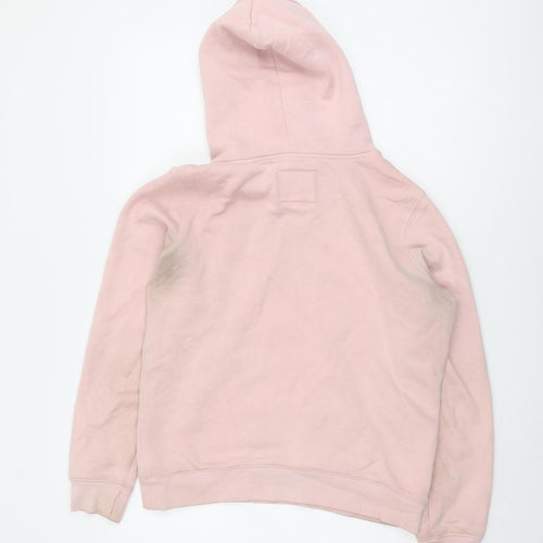 Jack Wills Women's Pink Pullover Hoodie, Size 10, Casual Chic