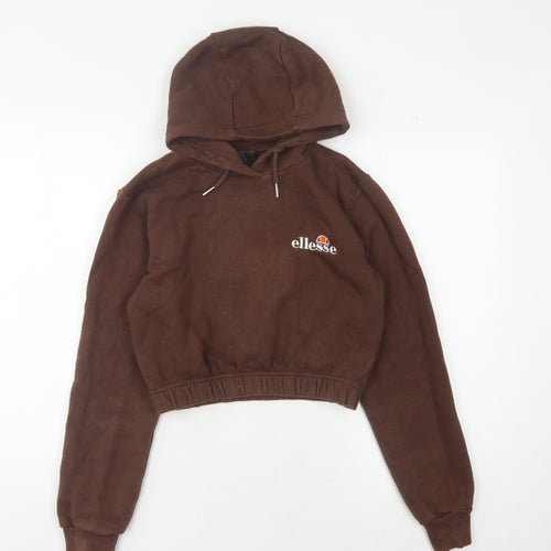 Ellesse Women's Brown Hoodie Size UK 6