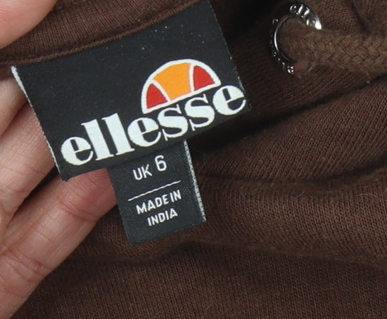 Ellesse Women's Brown Hoodie Size UK 6