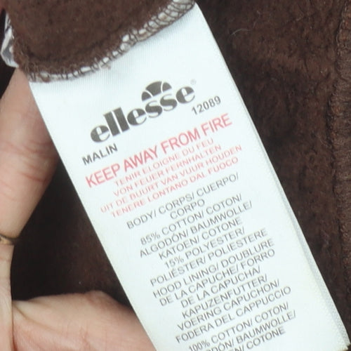 Ellesse Women's Brown Hoodie Size UK 6