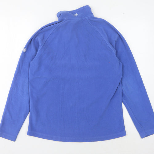Craghoppers Women's Blue 1/4 Zip Fleece Sweatshirt Size 12