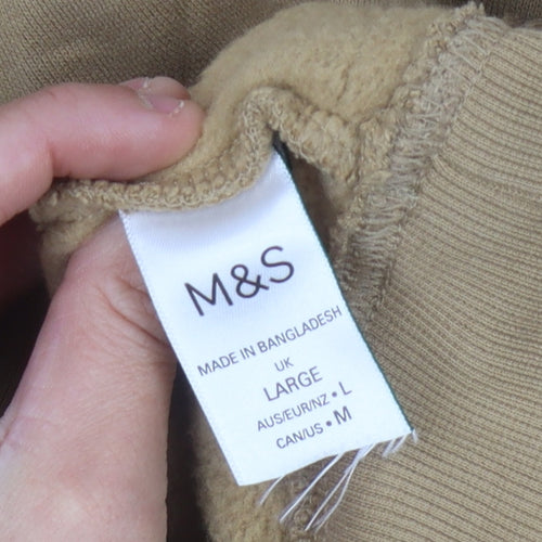 Marks and Spencer Women's Brown Hoodie, L
