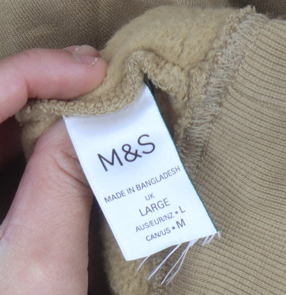 Marks and Spencer Women's Brown Hoodie, L