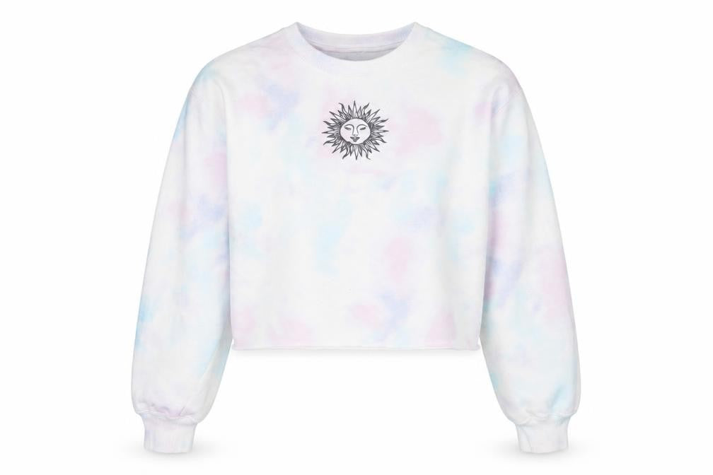 Front view of Hollister Women's Multicoloured Celestial Pullover Sweatshirt S
