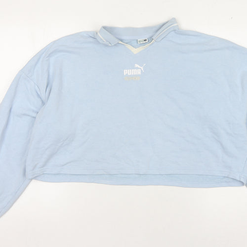 Puma Women's Blue XL Sweatshirt with Logo