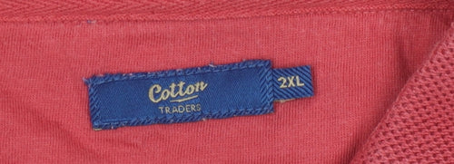 Cotton Traders Men's Red 2XL Polo Shirt