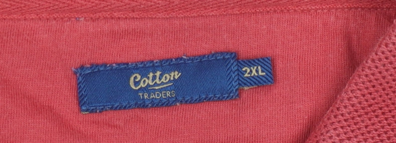 Cotton Traders Men's Red 2XL Polo Shirt