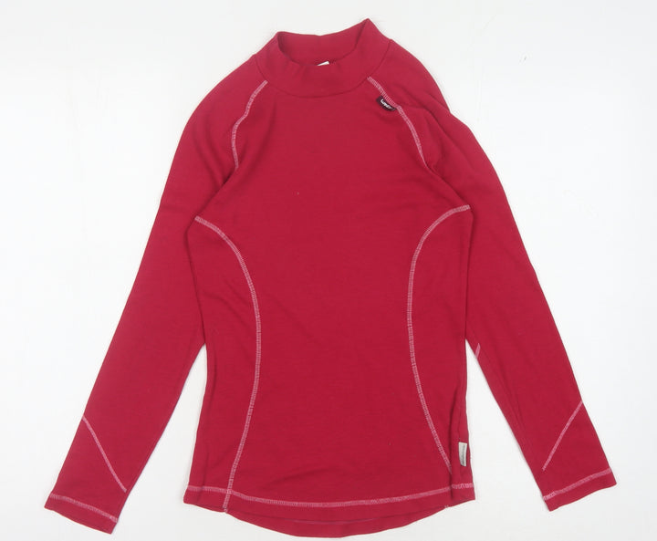 Wedze Women's Red Pullover Hiking Top
