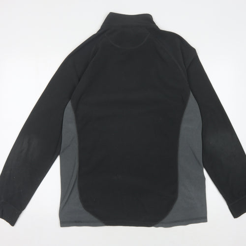 Trespass Men's Black XL Fleece Sweatshirt with Zip