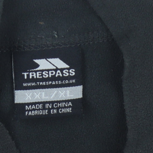 Trespass Men's Black XL Fleece Sweatshirt with Zip