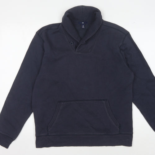 Gap Men's Blue Pullover Sweatshirt M High Neck