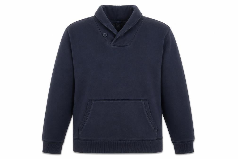 Front view of Gap Men's Blue Pullover Sweatshirt M High Neck