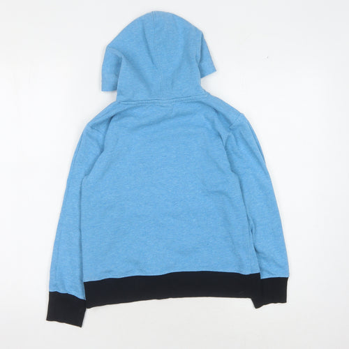 New Balance Boys Blue Pullover Hoodie, Size 8-9, Graphic Logo