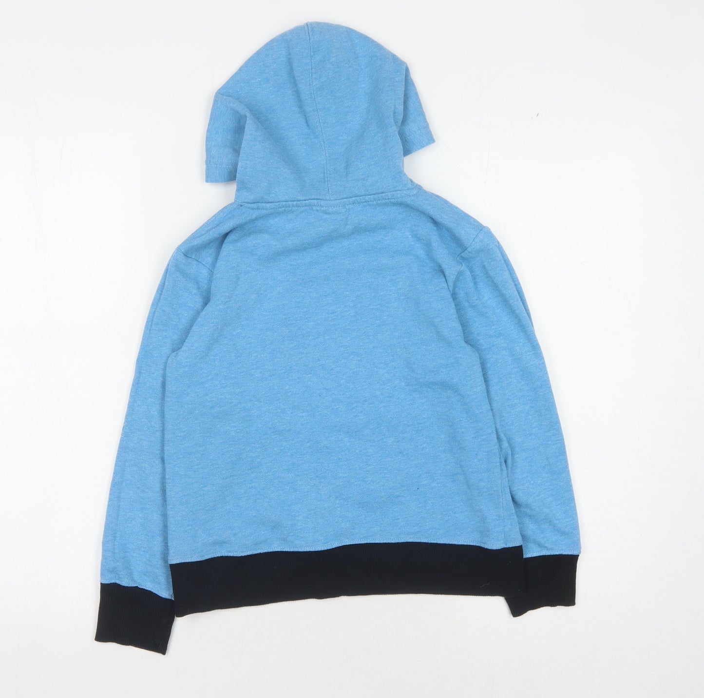 New Balance Boys Blue Pullover Hoodie, Size 8-9, Graphic Logo