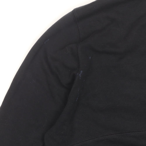 MA.STRUM Men's Black L 1/4 Zip Sweatshirt