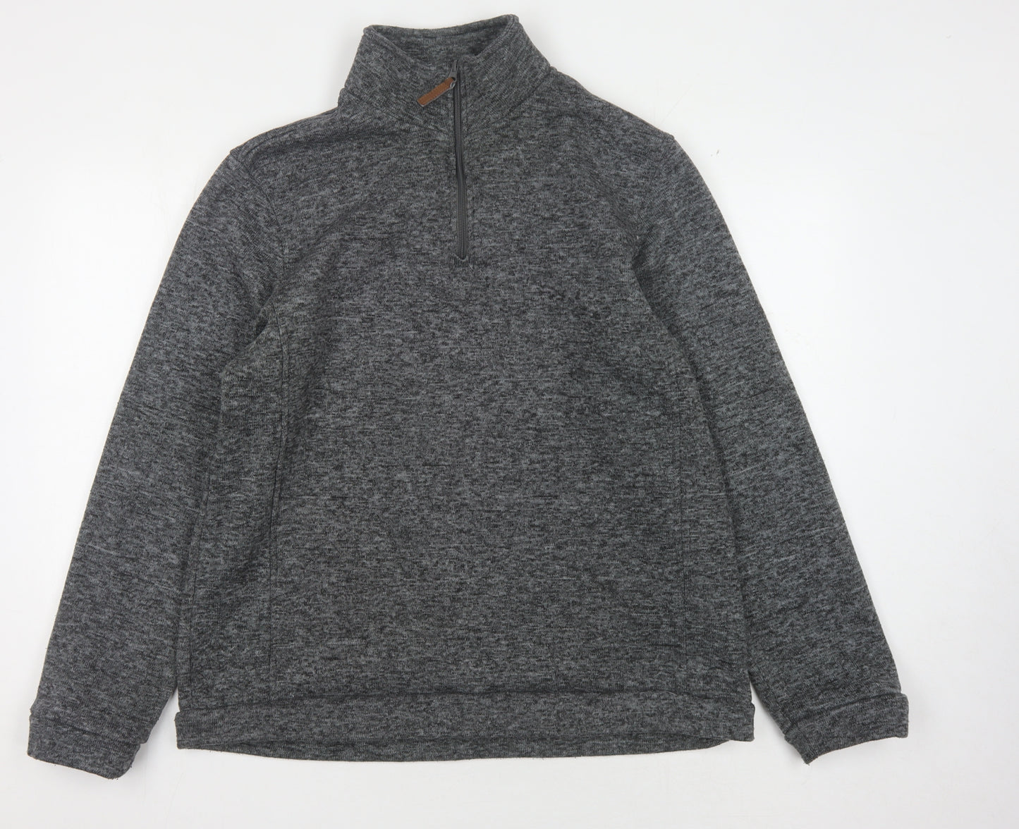 Mountain Warehouse Men's Grey 1/4 Zip Fleece Sweatshirt, Size L