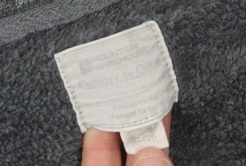 Mountain Warehouse Men's Grey 1/4 Zip Fleece Sweatshirt, Size L