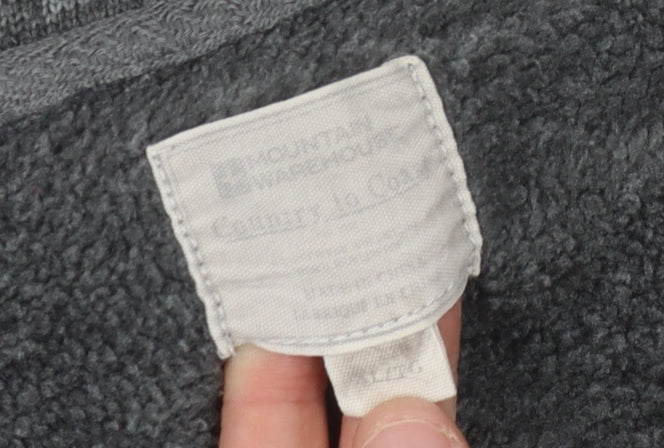 Mountain Warehouse Men's Grey 1/4 Zip Fleece Sweatshirt, Size L