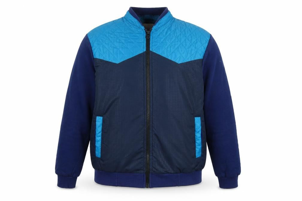 Front view of Zuelements Men's Blue Basic Jacket, 2XL, Full Zip